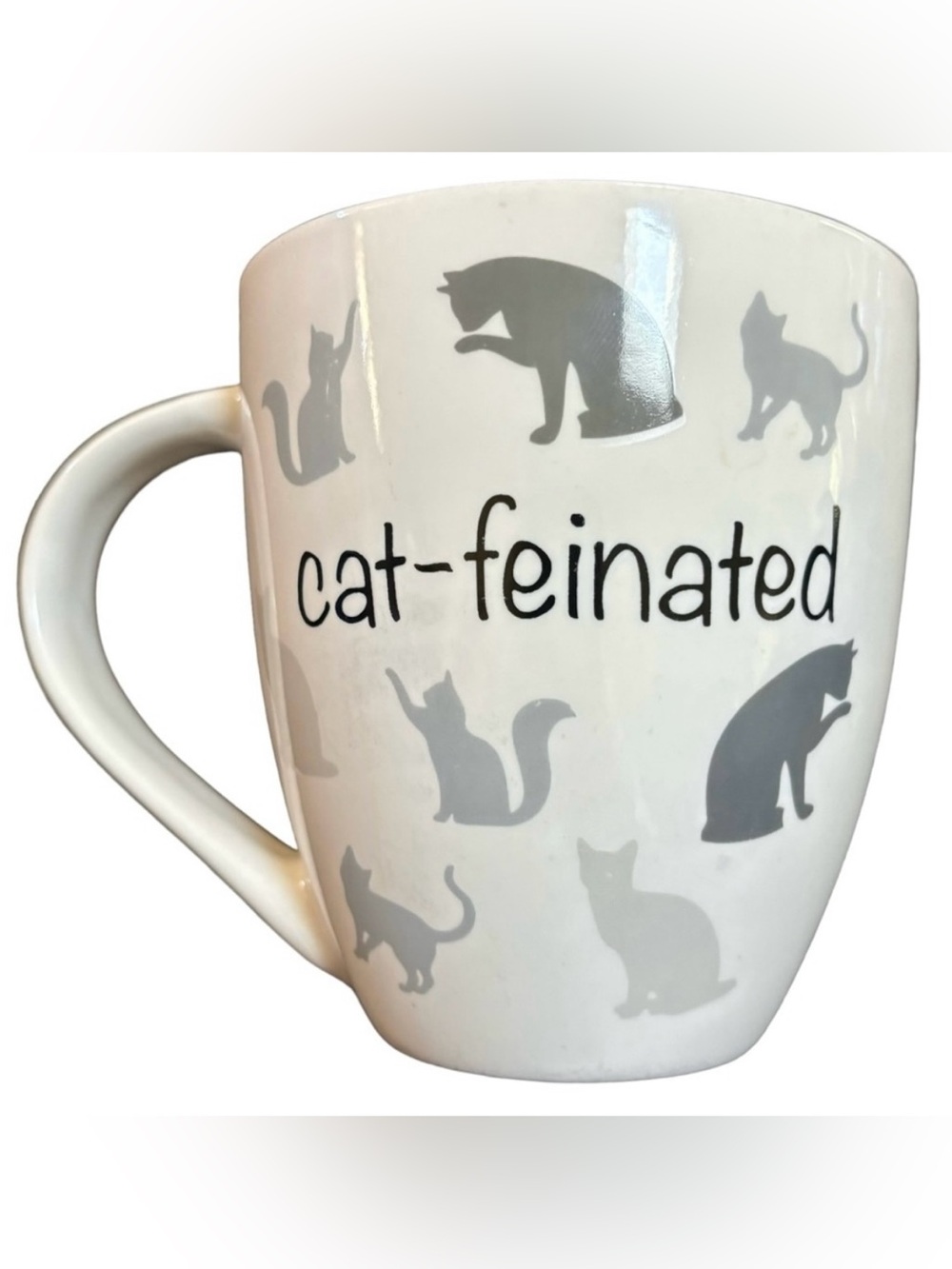 THL Cat-feinated Ceramic Coffee Mug Cup Cat Lover Gift
